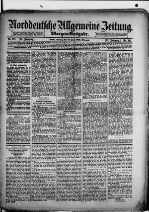 Norddeutsche allgemeine Zeitung vom 19.06.1892