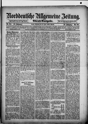Norddeutsche allgemeine Zeitung vom 21.06.1892