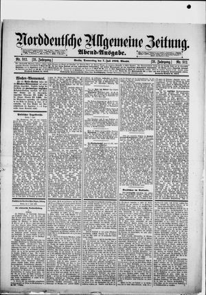 Norddeutsche allgemeine Zeitung vom 07.07.1892