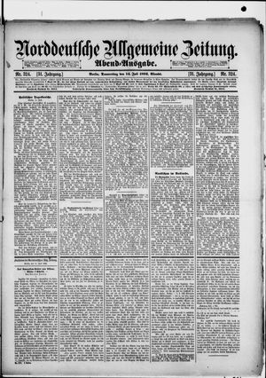 Norddeutsche allgemeine Zeitung vom 14.07.1892