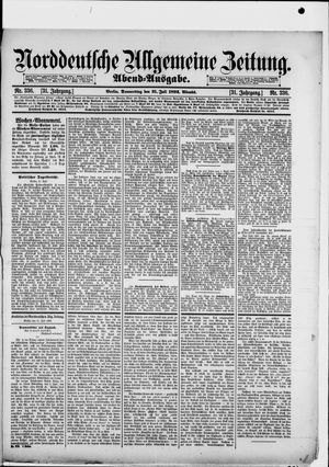 Norddeutsche allgemeine Zeitung vom 21.07.1892