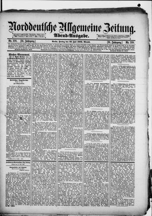 Norddeutsche allgemeine Zeitung vom 22.07.1892