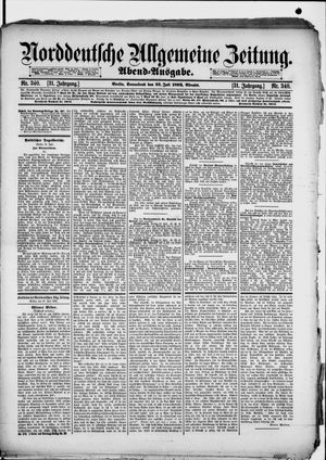 Norddeutsche allgemeine Zeitung vom 23.07.1892