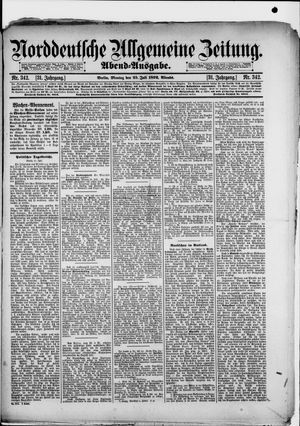 Norddeutsche allgemeine Zeitung vom 25.07.1892