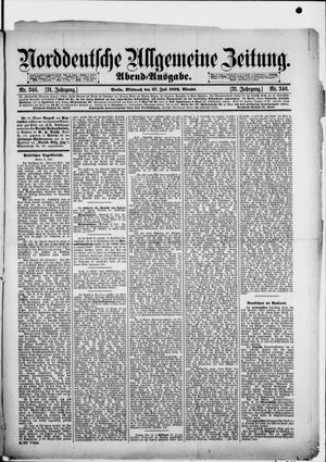 Norddeutsche allgemeine Zeitung vom 27.07.1892