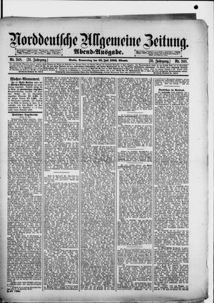 Norddeutsche allgemeine Zeitung vom 28.07.1892