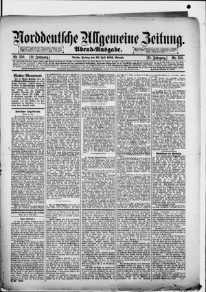 Norddeutsche allgemeine Zeitung vom 29.07.1892