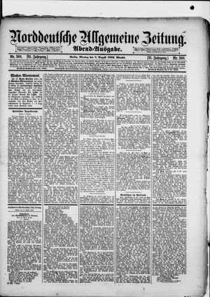 Norddeutsche allgemeine Zeitung vom 08.08.1892