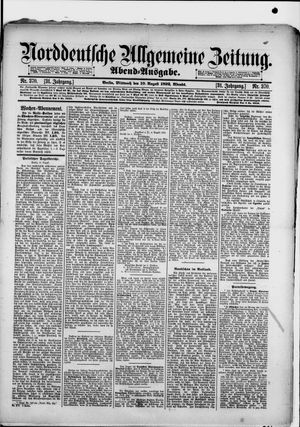Norddeutsche allgemeine Zeitung vom 10.08.1892
