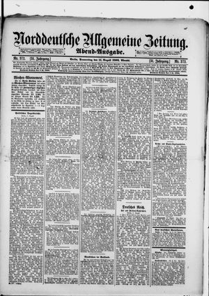 Norddeutsche allgemeine Zeitung vom 11.08.1892
