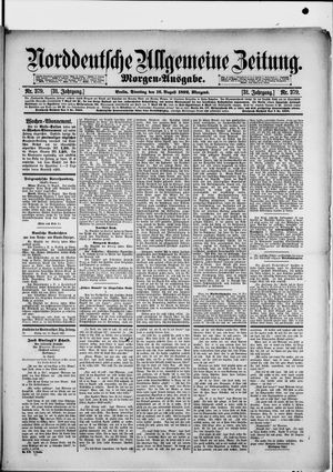 Norddeutsche allgemeine Zeitung vom 16.08.1892