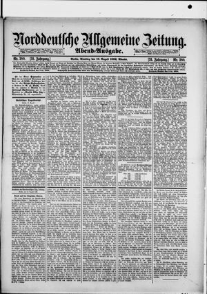 Norddeutsche allgemeine Zeitung on Aug 16, 1892