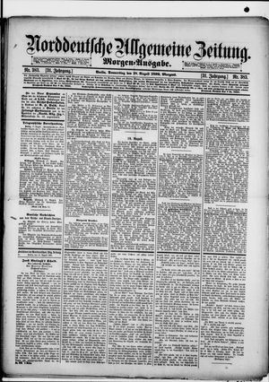 Norddeutsche allgemeine Zeitung vom 18.08.1892