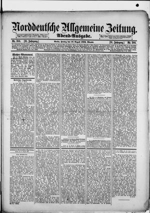 Norddeutsche allgemeine Zeitung vom 19.08.1892