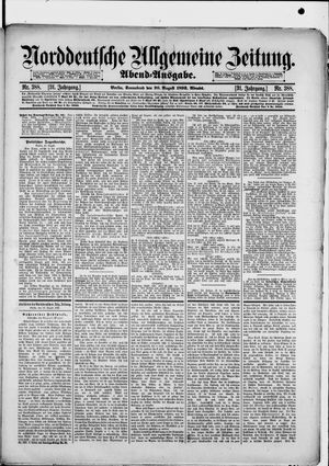 Norddeutsche allgemeine Zeitung vom 20.08.1892