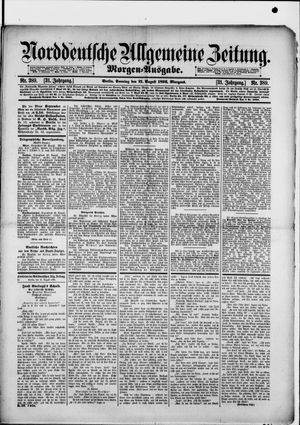 Norddeutsche allgemeine Zeitung vom 21.08.1892