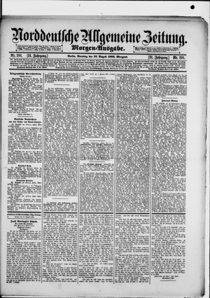 Norddeutsche allgemeine Zeitung vom 23.08.1892