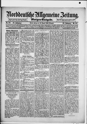 Norddeutsche allgemeine Zeitung vom 26.08.1892