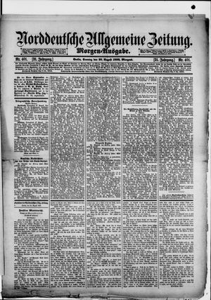 Norddeutsche allgemeine Zeitung vom 28.08.1892