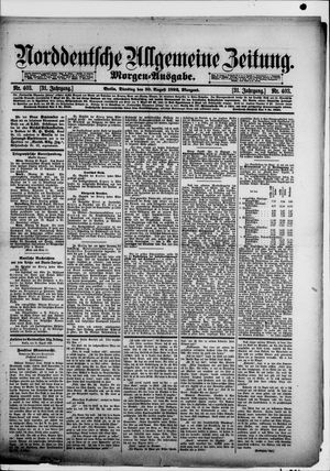 Norddeutsche allgemeine Zeitung vom 30.08.1892