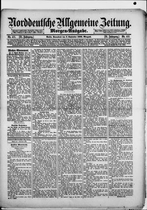 Norddeutsche allgemeine Zeitung vom 03.09.1892