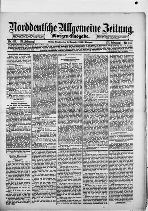 Norddeutsche allgemeine Zeitung vom 06.09.1892