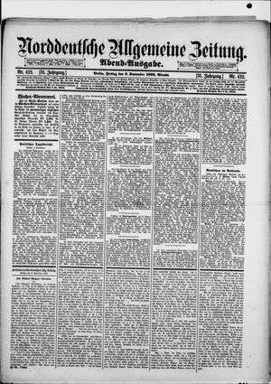 Norddeutsche allgemeine Zeitung on Sep 9, 1892