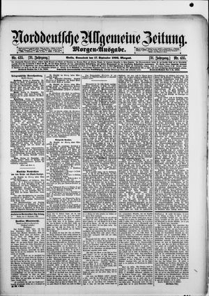 Norddeutsche allgemeine Zeitung vom 17.09.1892