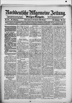 Norddeutsche allgemeine Zeitung vom 23.09.1892