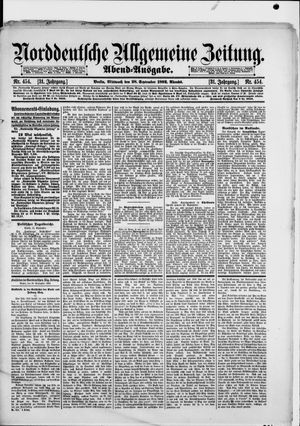 Norddeutsche allgemeine Zeitung vom 28.09.1892