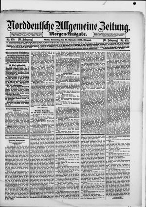 Norddeutsche allgemeine Zeitung vom 29.09.1892