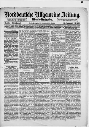Norddeutsche allgemeine Zeitung vom 30.09.1892