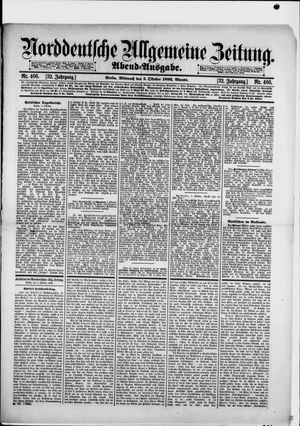Norddeutsche allgemeine Zeitung vom 05.10.1892