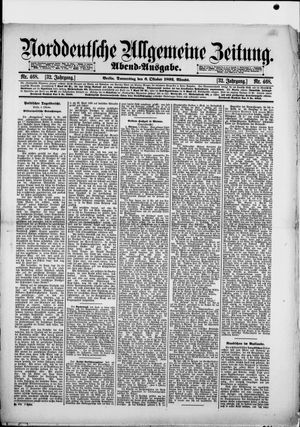 Norddeutsche allgemeine Zeitung on Oct 6, 1892