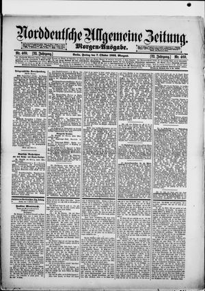 Norddeutsche allgemeine Zeitung vom 07.10.1892