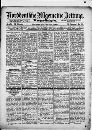 Norddeutsche allgemeine Zeitung vom 09.10.1892