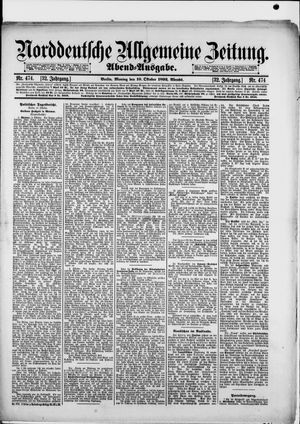Norddeutsche allgemeine Zeitung vom 10.10.1892