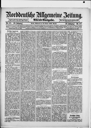 Norddeutsche allgemeine Zeitung vom 12.10.1892