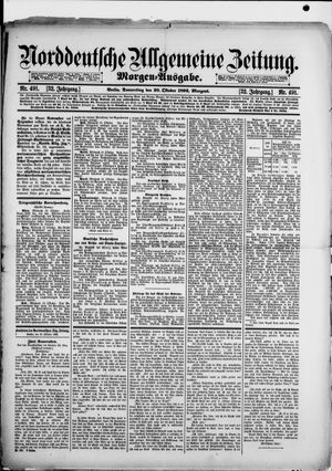 Norddeutsche allgemeine Zeitung vom 20.10.1892