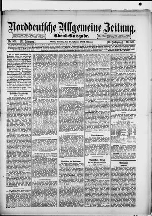 Norddeutsche allgemeine Zeitung vom 25.10.1892