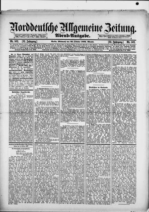 Norddeutsche allgemeine Zeitung vom 26.10.1892