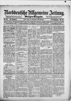 Norddeutsche allgemeine Zeitung vom 28.10.1892