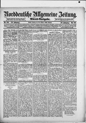 Norddeutsche allgemeine Zeitung vom 28.10.1892