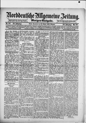 Norddeutsche allgemeine Zeitung vom 29.10.1892