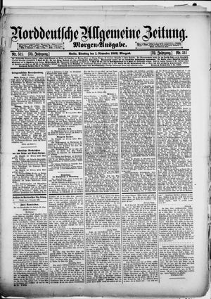 Norddeutsche allgemeine Zeitung vom 01.11.1892
