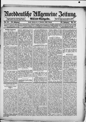 Norddeutsche allgemeine Zeitung vom 04.11.1892