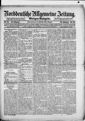 Norddeutsche allgemeine Zeitung vom 11.11.1892
