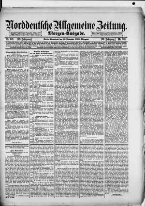 Norddeutsche allgemeine Zeitung on Nov 12, 1892