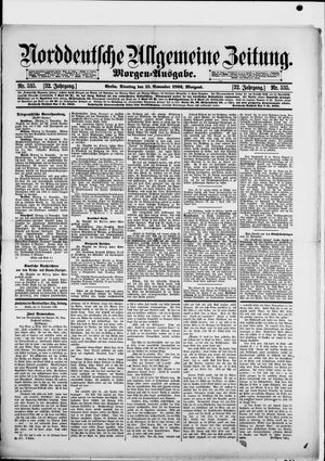 Norddeutsche allgemeine Zeitung vom 15.11.1892