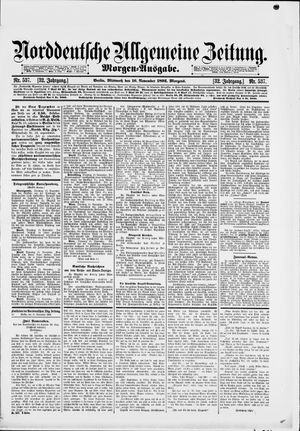 Norddeutsche allgemeine Zeitung vom 16.11.1892